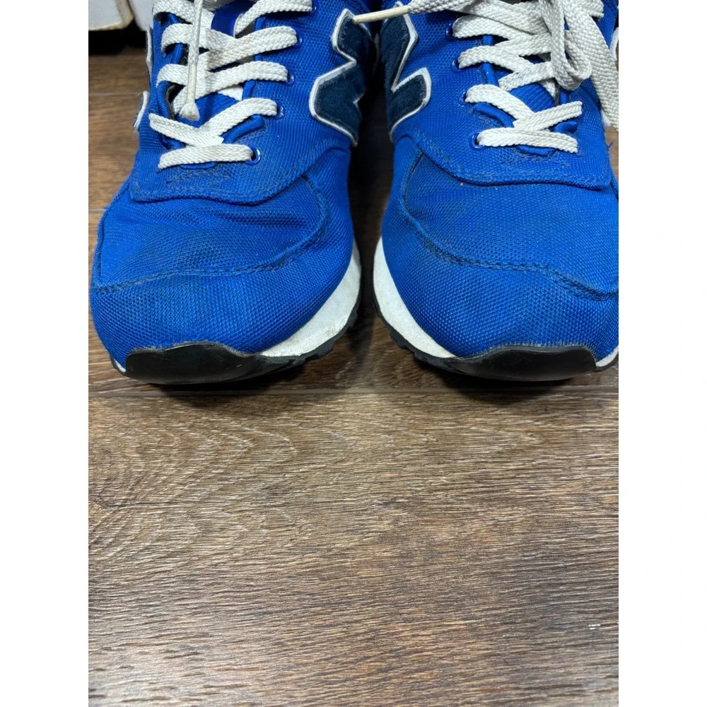 New Balance 574 Athletic Shoes Blue White Men's‎ Size 9.5 Sneakers